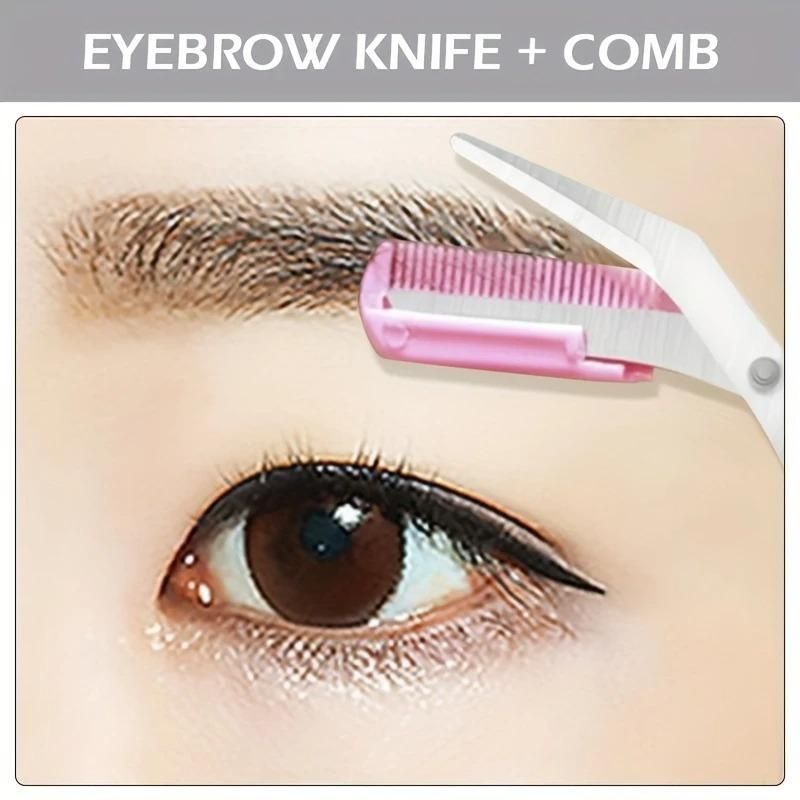 Eyebrow Trimming Scissors with Comb