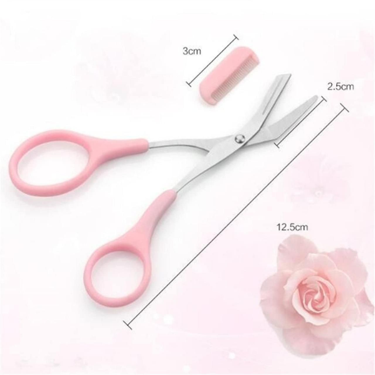 Eyebrow Trimming Scissors with Comb