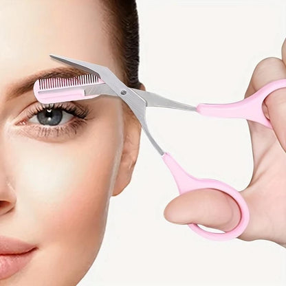 Eyebrow Trimming Scissors with Comb